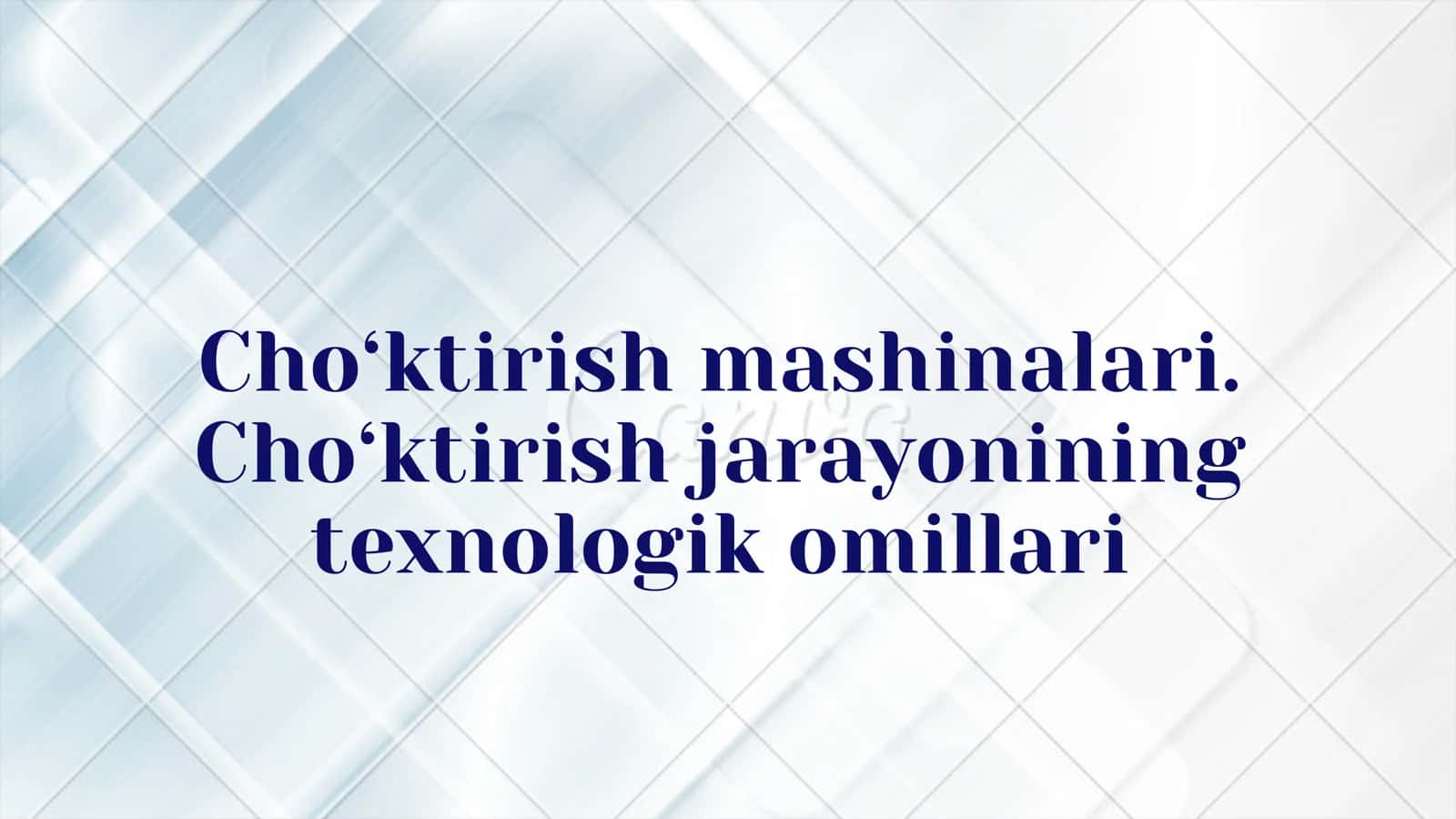Cho‘ktirish mashinalari
