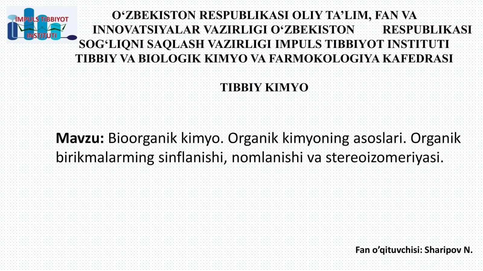 Bioorganik kimyo