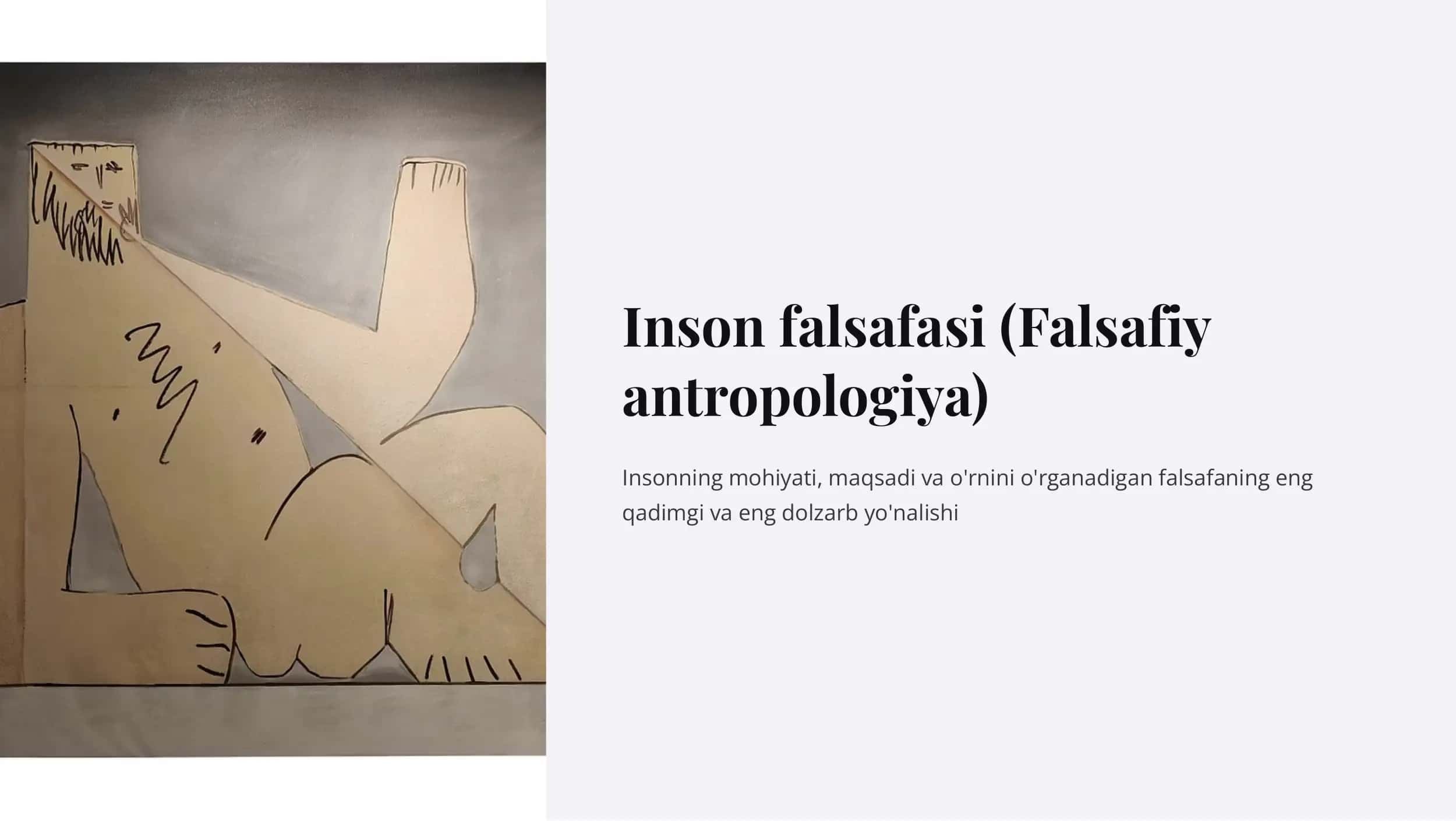 Inson falsafasi (Falsafiy antropologiya)
