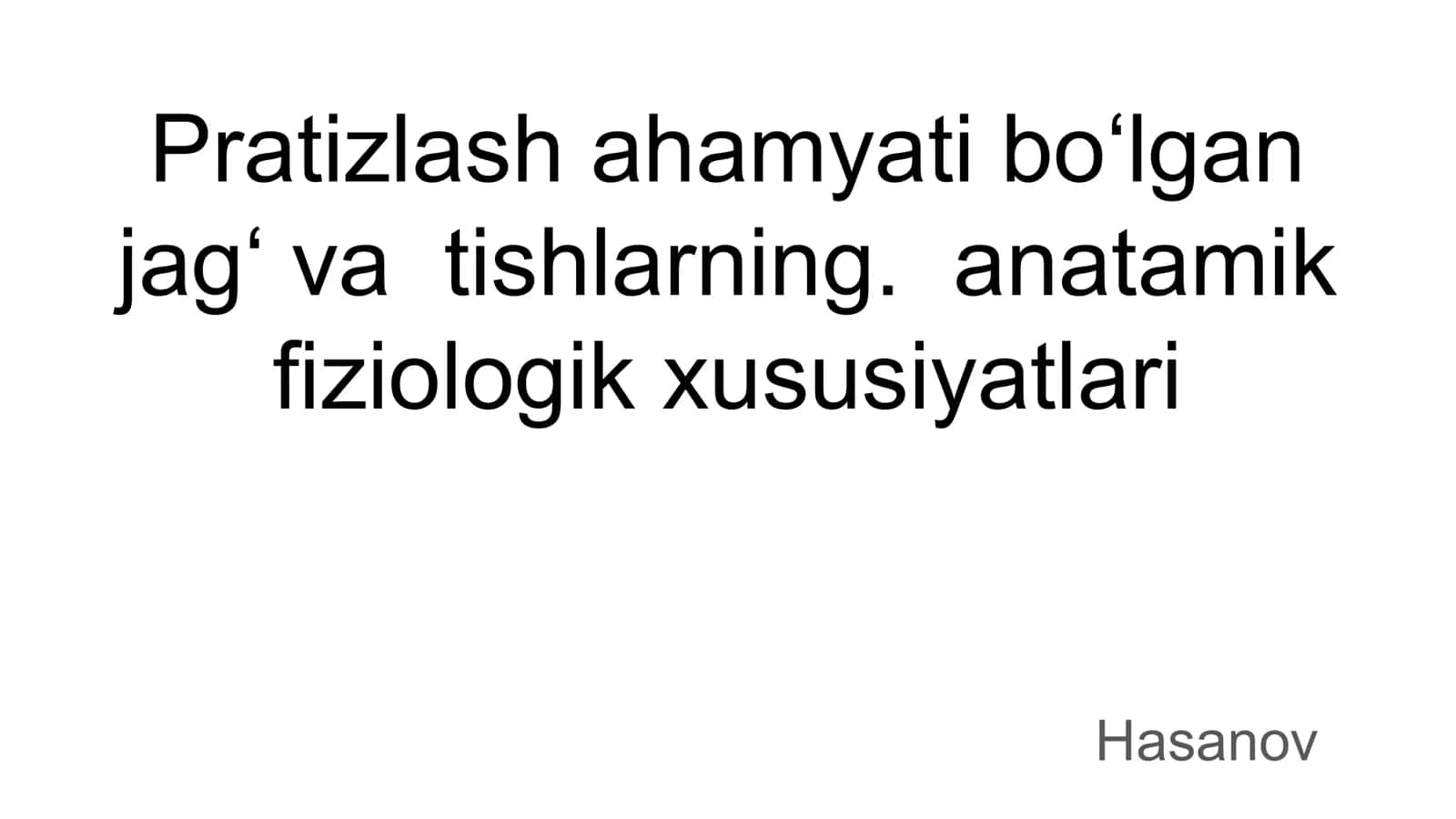 Stomatologik protezlash