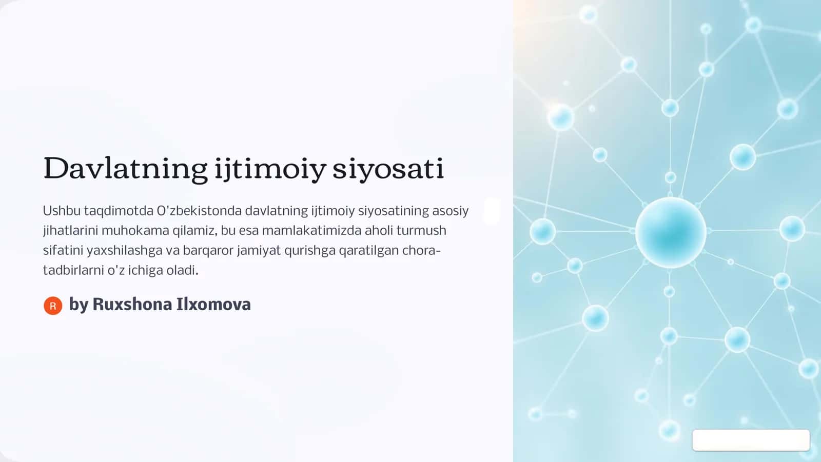 Davlatning ijtimoiy siyosati