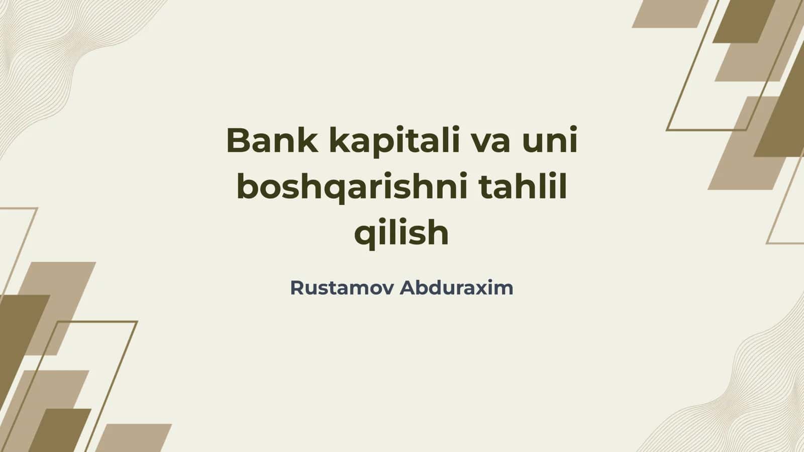 Bank kapitali pdf
