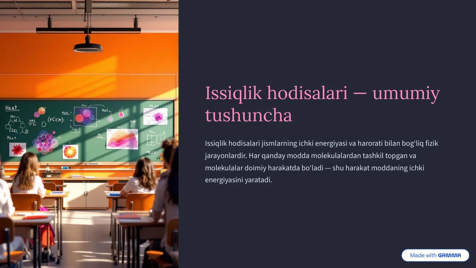 Issiqlik hodisalari — umumiy