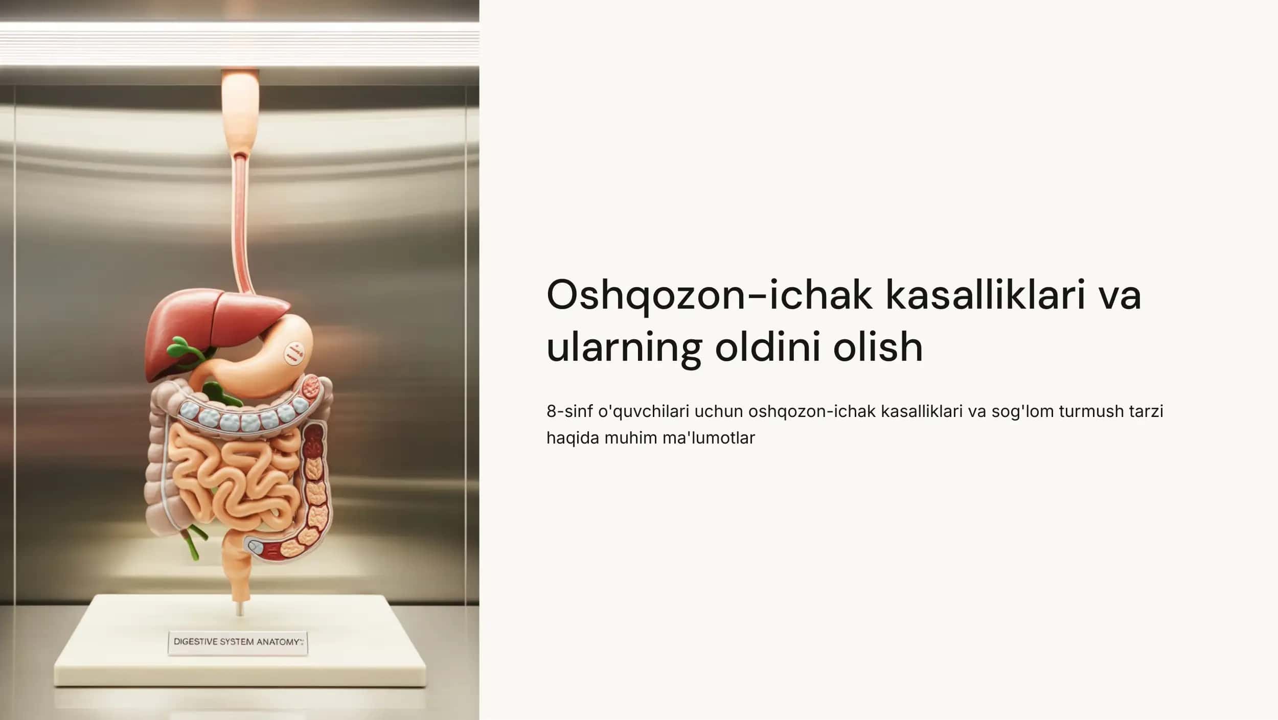 Oshqozon-ichak kasalliklari va ularning oldini olish