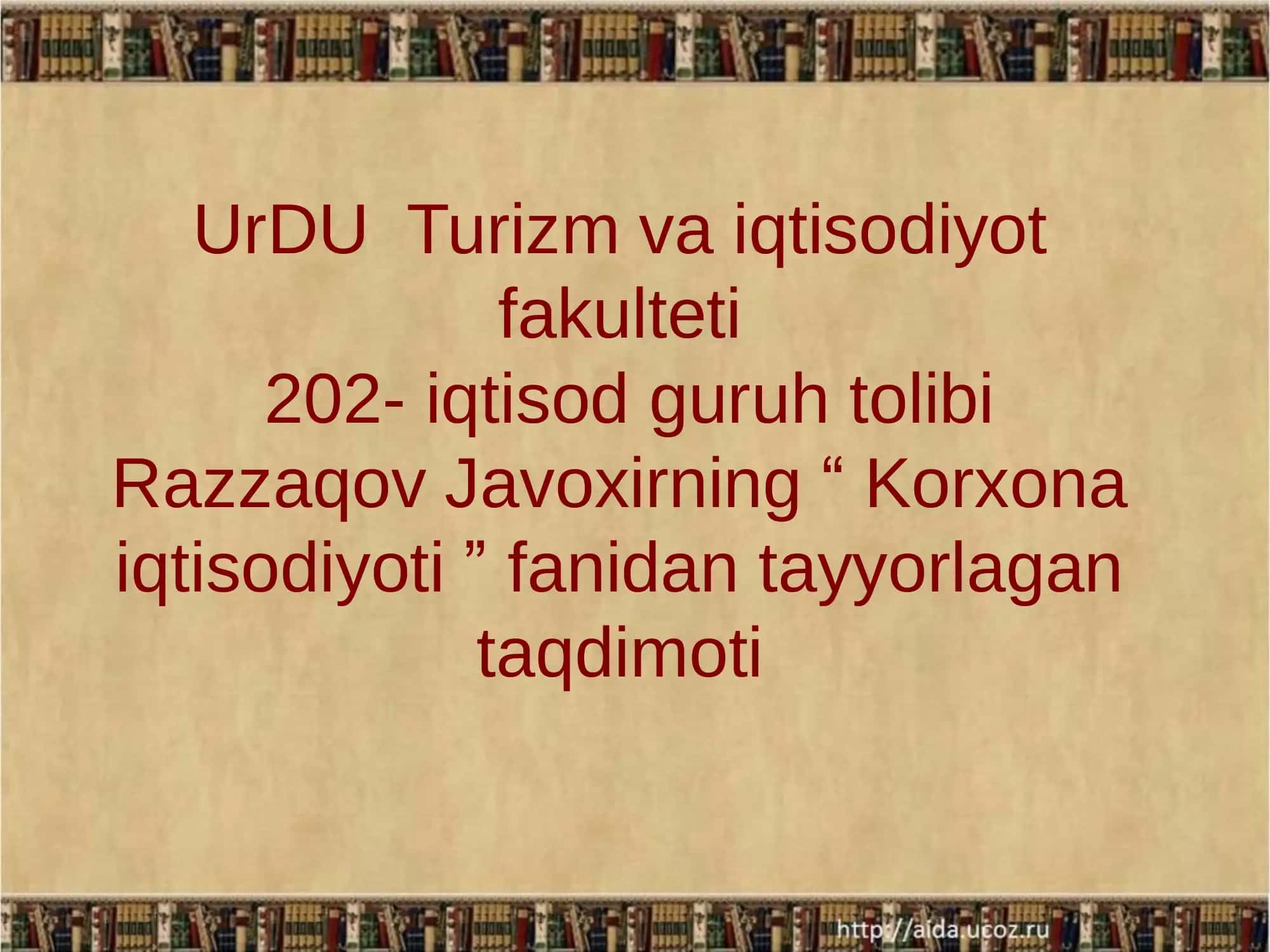 Xorazm viloyati tuman va shaharlari KBXT rivojlanganligi bo’yicha guruhlashtirish