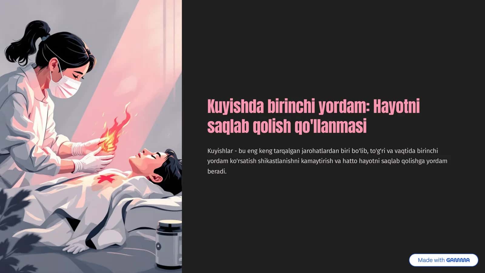 Kuyish. Kuyishda birinchi yordam