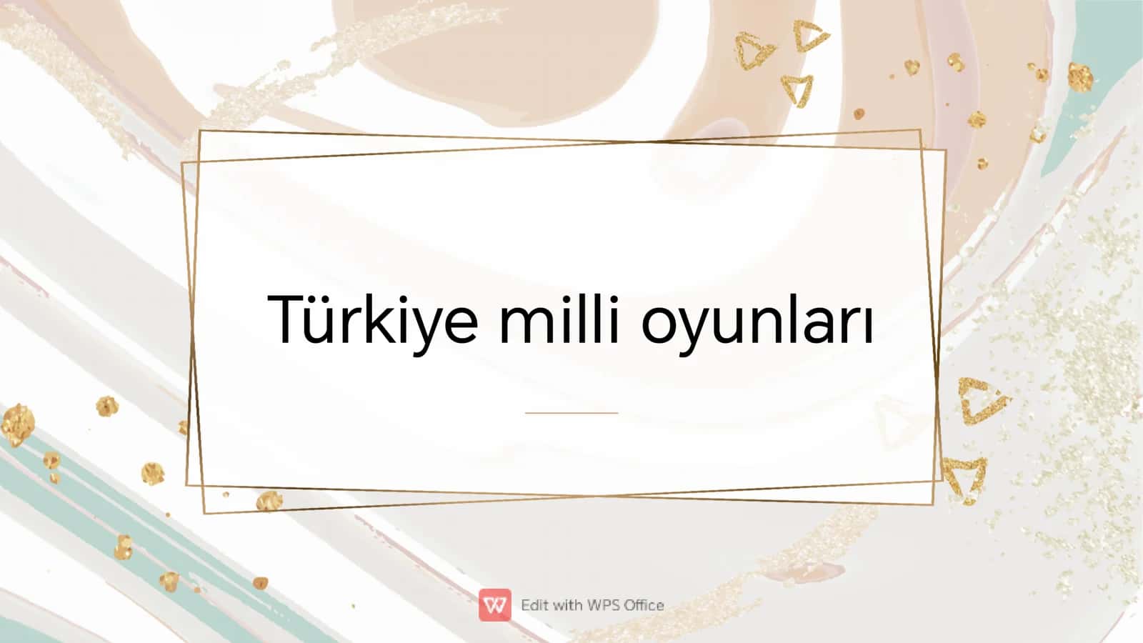 Türkiye milli oyunları