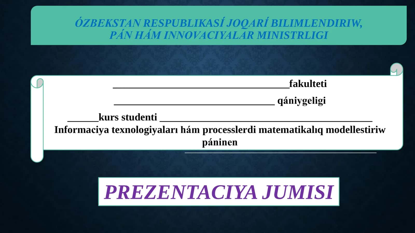Kompyuterdiń programmalıq támiynatı. Sistema programmaları. Ámeliy programmalar. Operacion sistemalar (linux, Unix, Windows, Android). Drayverler
