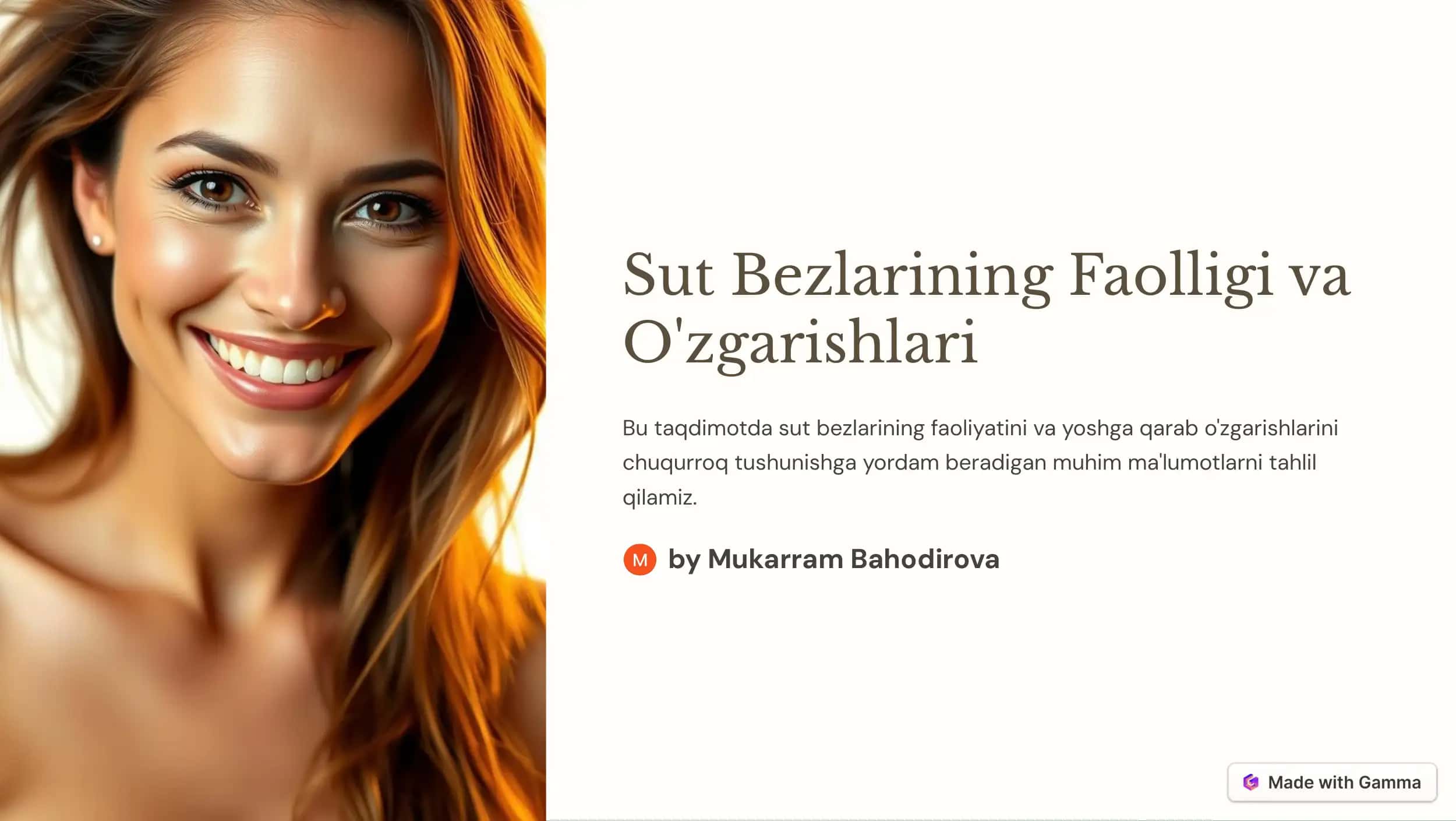 Sut Bezlarining Faolligi va O'zgarishlari