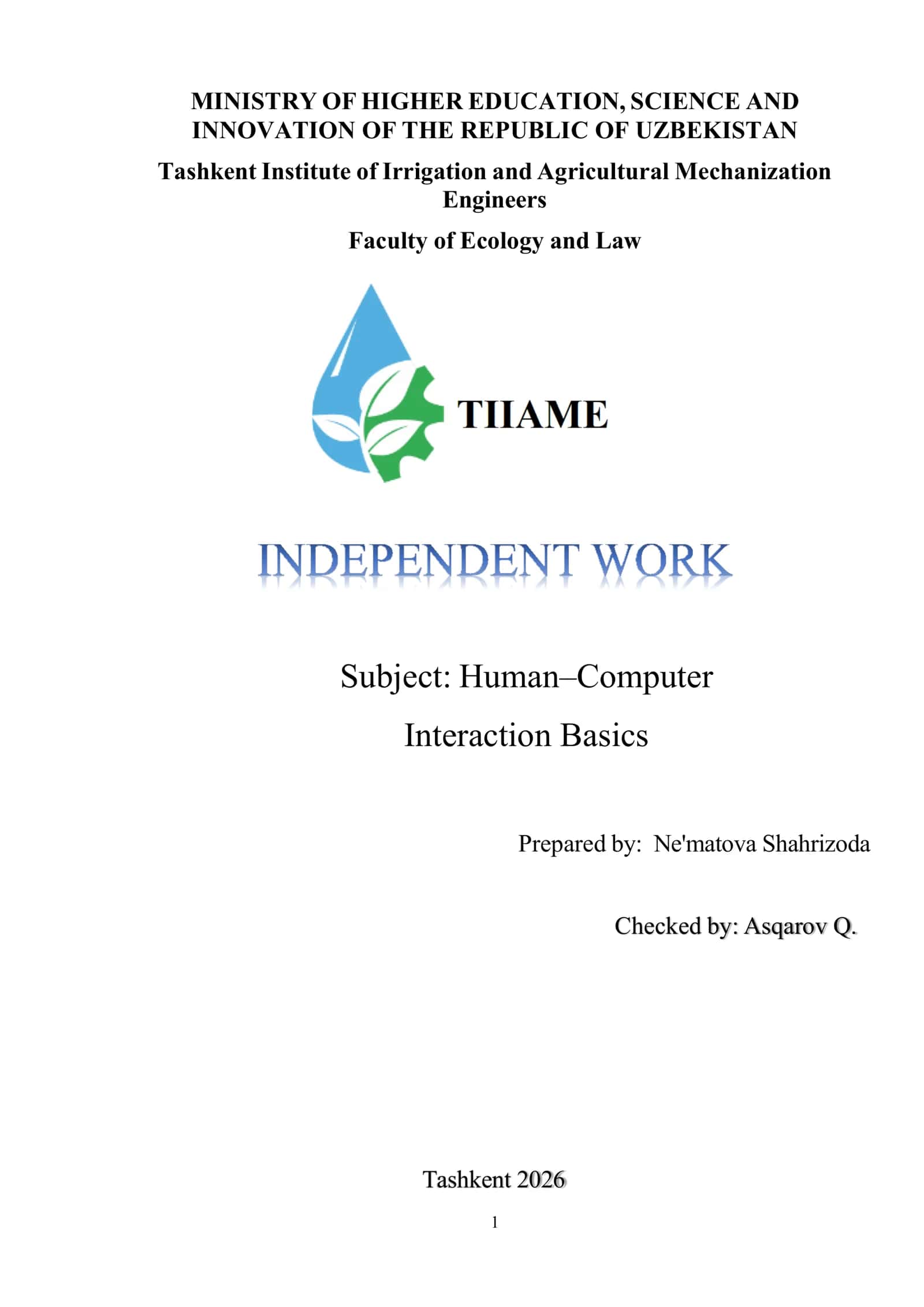 Human-Computer Interaction Basics