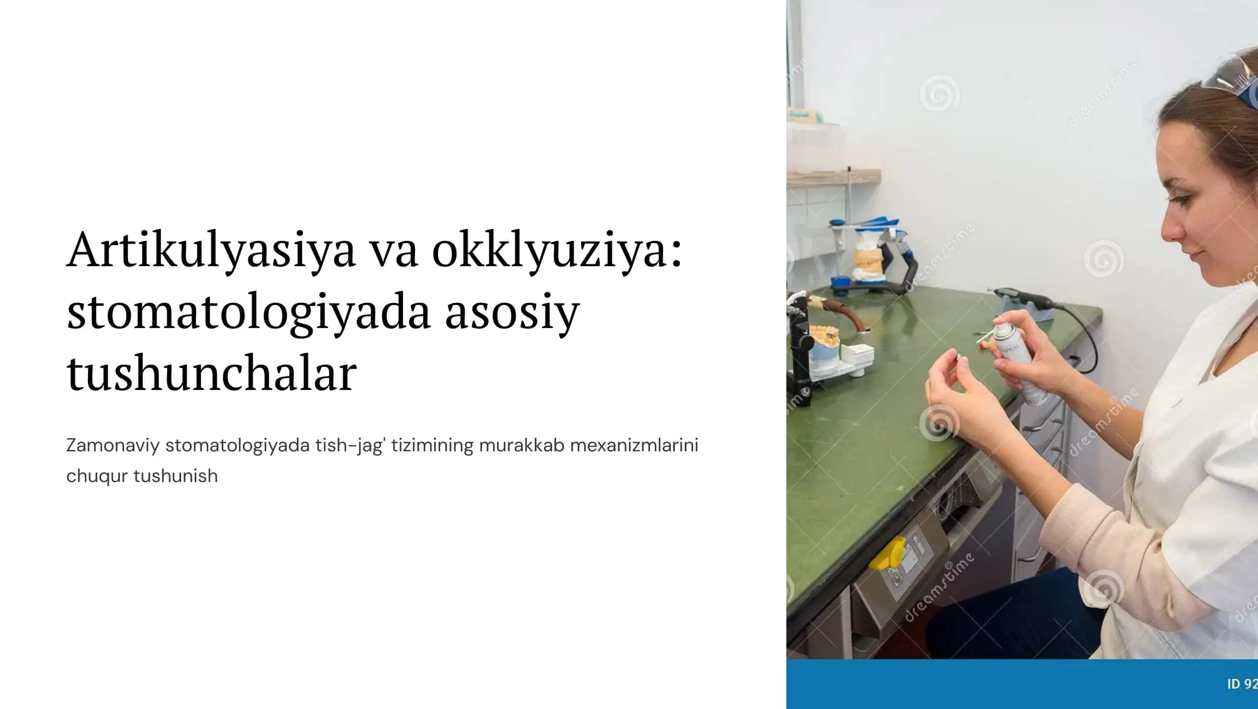 Artikulyasiya va okklyuziya