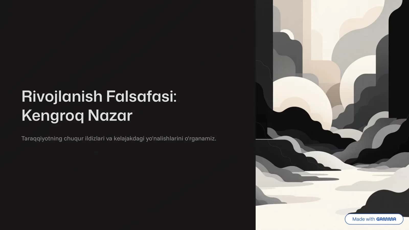 Rivojlanish Falsafasi