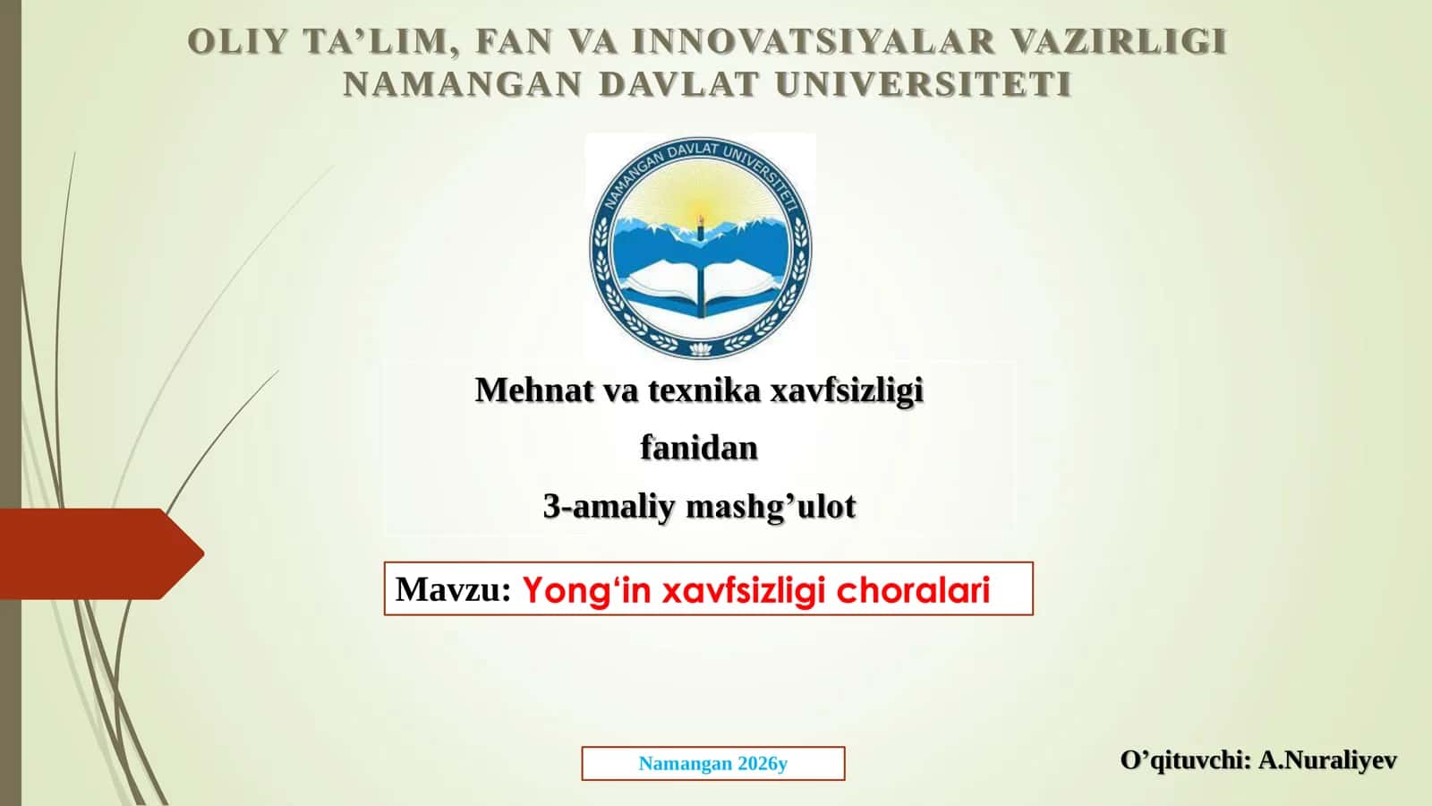 Yong‘in xavfsizligi choralari