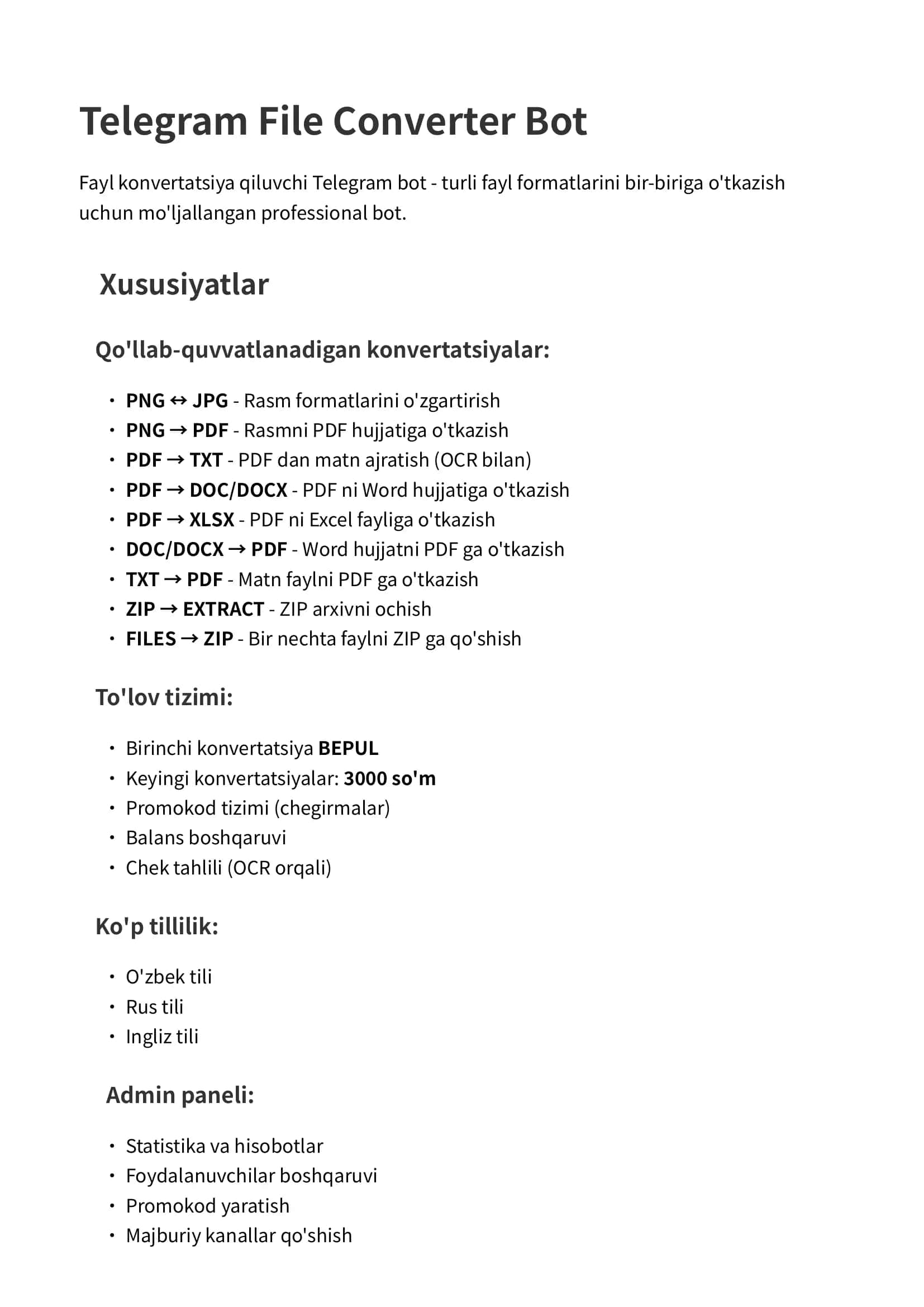 Telegram File Converter Bot