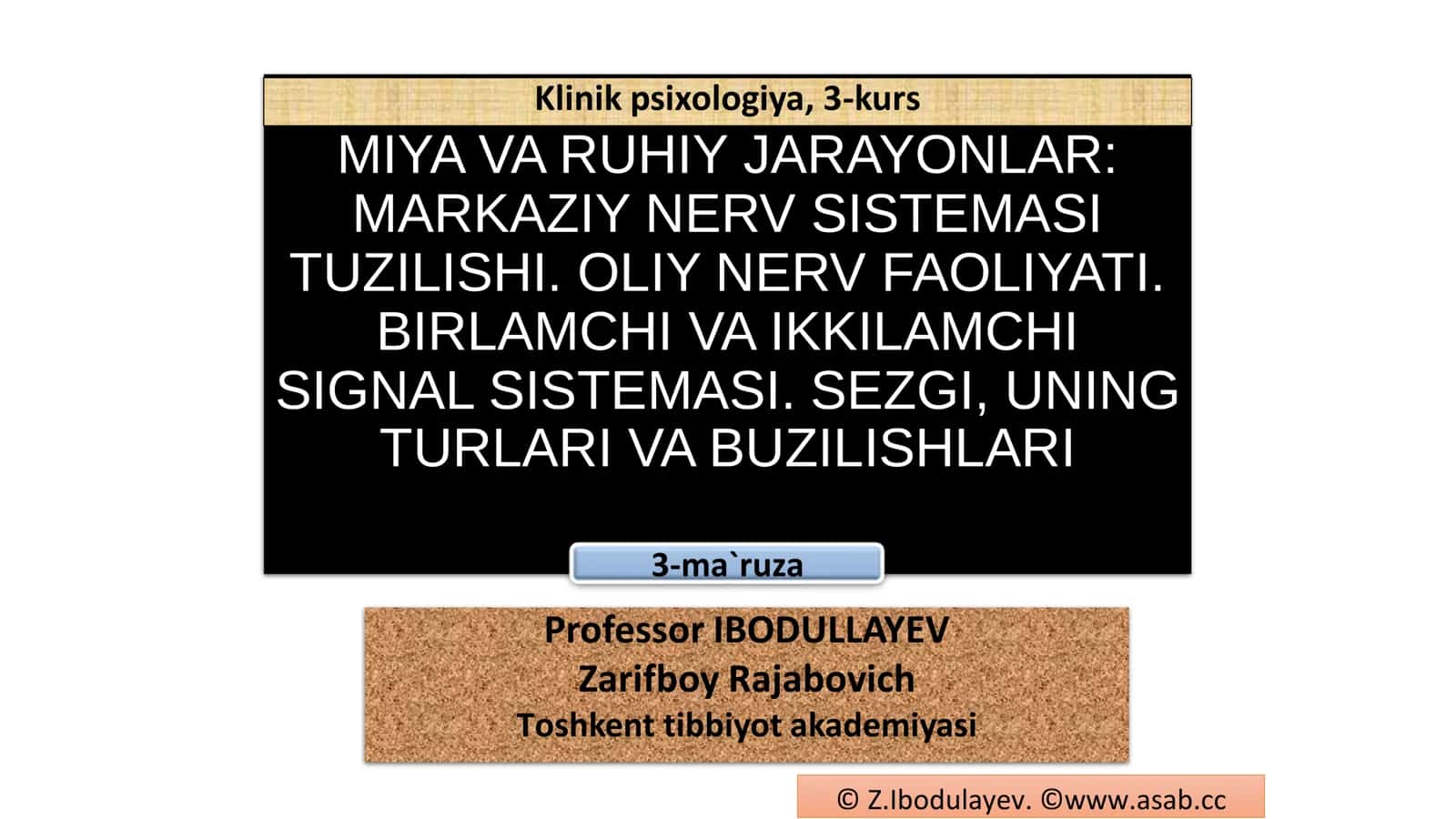 MIYA VA RUHIY JARAYONLAR