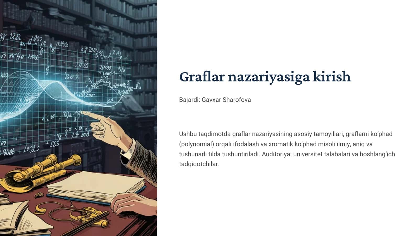 Graflar nazariyasiga kirish