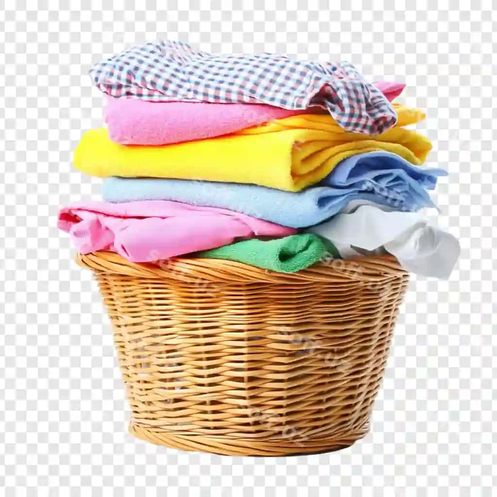 Joylangan rangarang kiyimlar jekdan yasalgan kir poyabzal savati | Stack colorful clothes wicker laundry basket