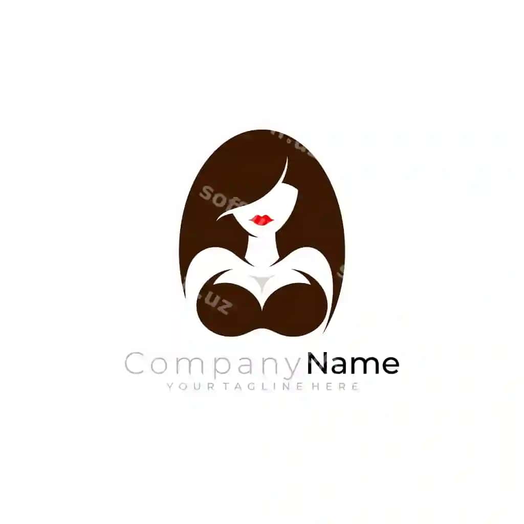 Go'zal jozibali ayol ikonasi beauty salon logotipi | Beautiful sexy woman icon beauty salon logo