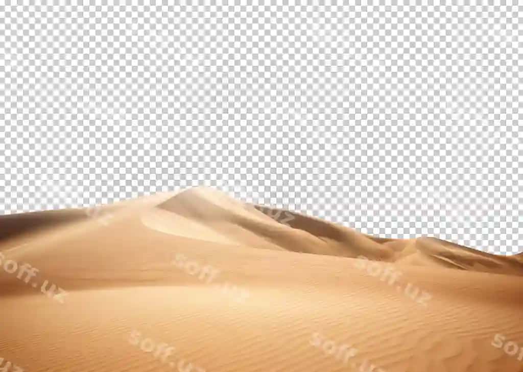 Cho'li ajralangan shaffoflik orqa fonda | Desert isolated transparency background