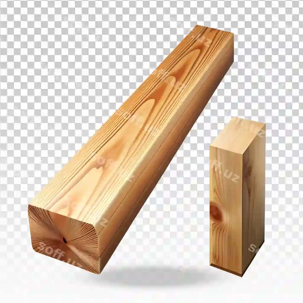 Yong'iq doska blok illustratsiyasi shaffof orqa fonda | Wooden plank block illustration transparent background