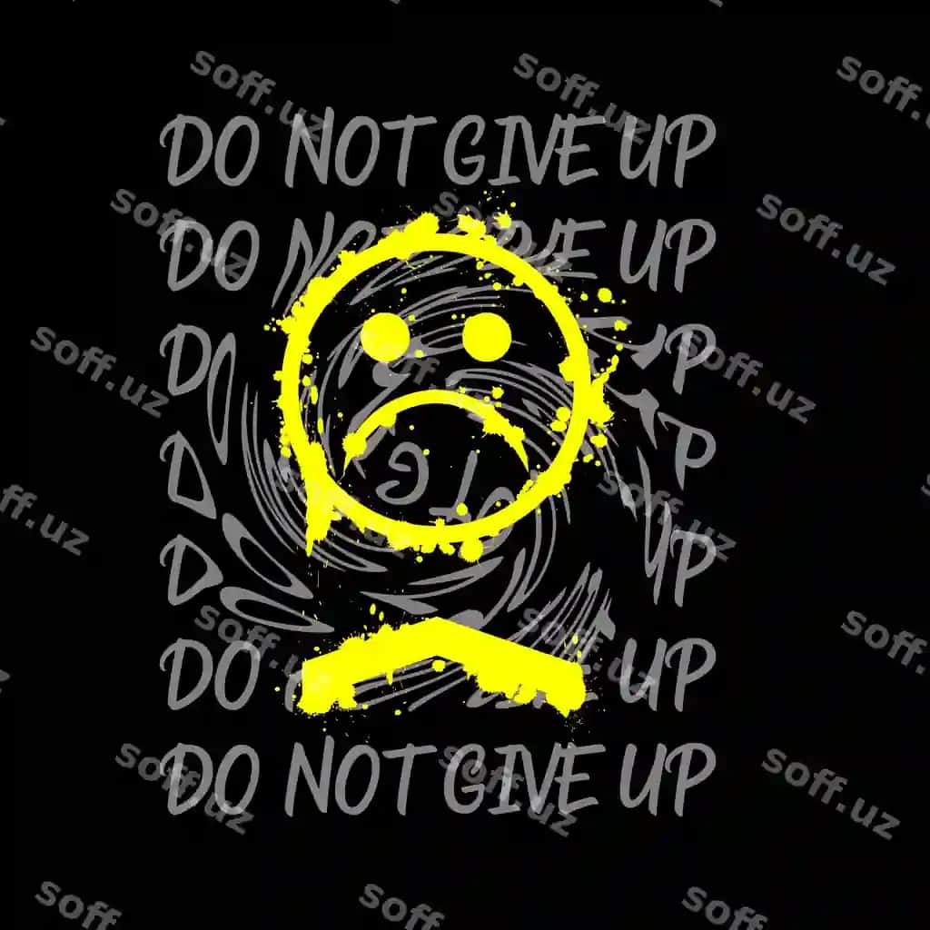 Hech qachon bermang stilli motivatsion aytuvlar tipografiya slogani anqarli | Never give up stylish motivational quotes typography slogan abstract