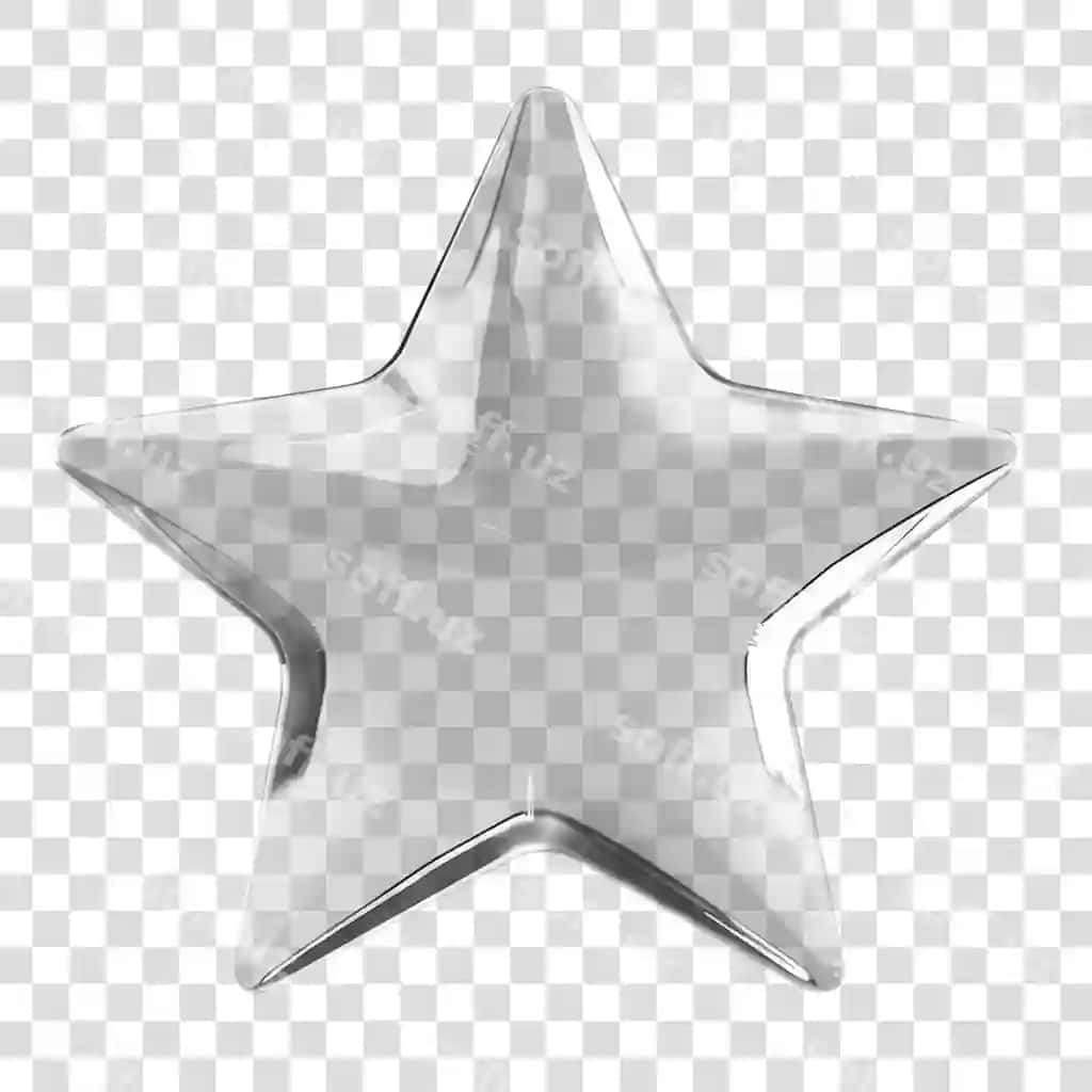 Png shaffof yulduz illustratsiyasi dekorativ metalik | Png transparent star illustration decorative metallic