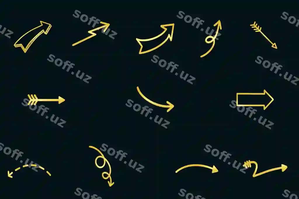 Komplekt oltin parqli o'qlar oltin parqli o'qlar | Set golden glitter arrows gold glitter arrows