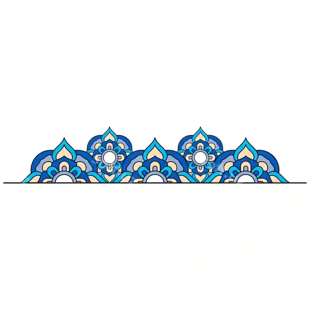 Mandala rangli ramka naqsh vektor dizayni | Mandala colorful frame ornament vector design