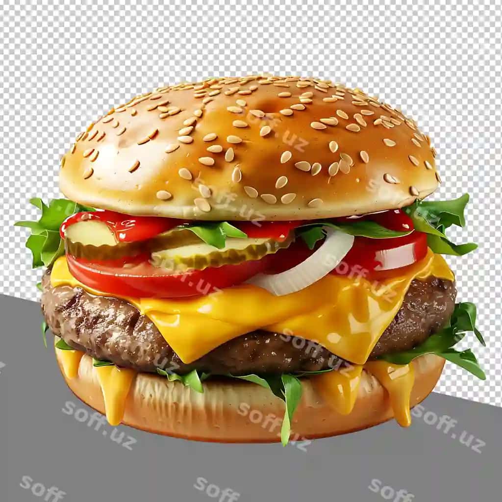 Png mashina torti burgeri tekis shaffof fonda ajratilgan | Png car cake burger isolated transparent background