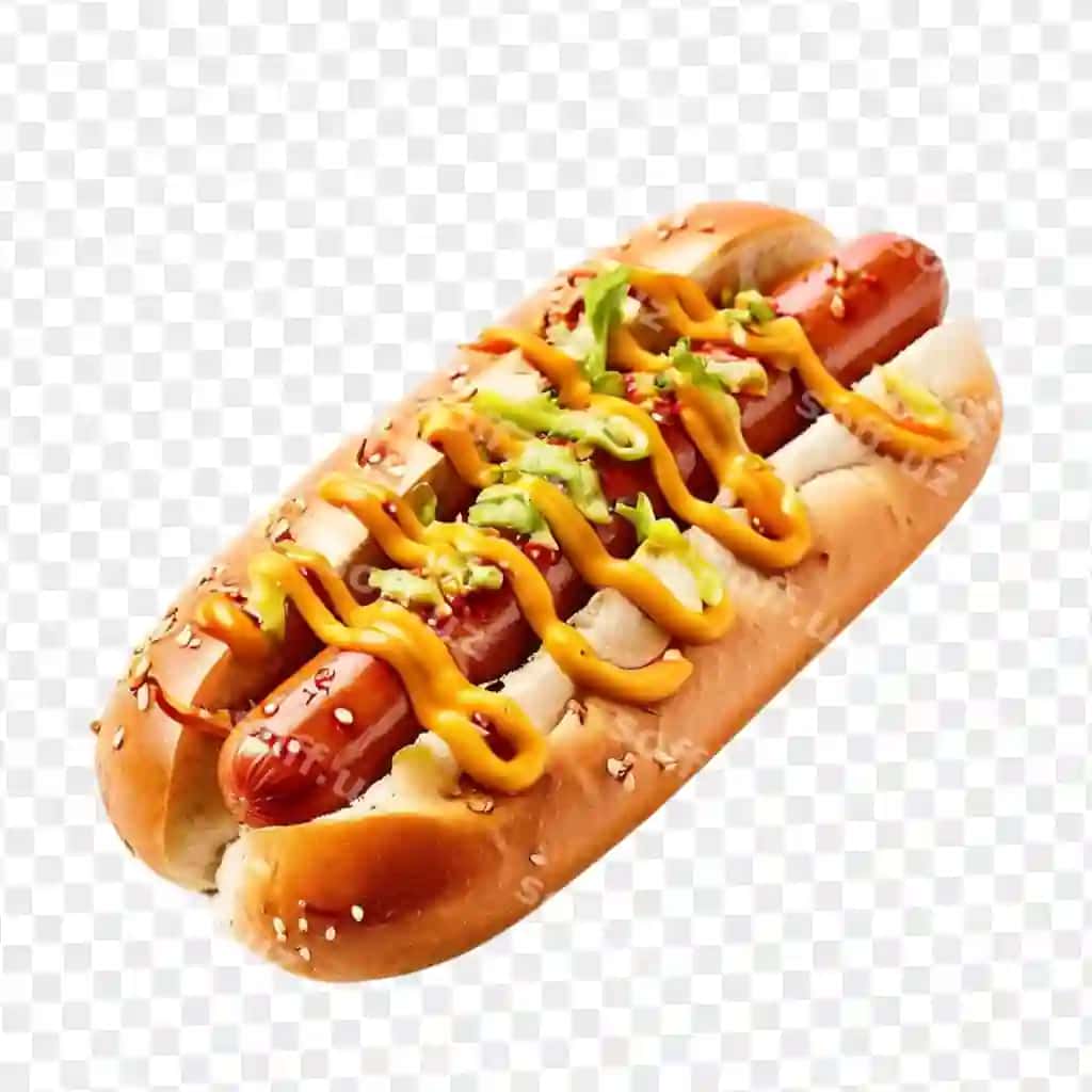 Psd hotdog ajraltirilgan orqa fonda | Psd hotdog isolated background