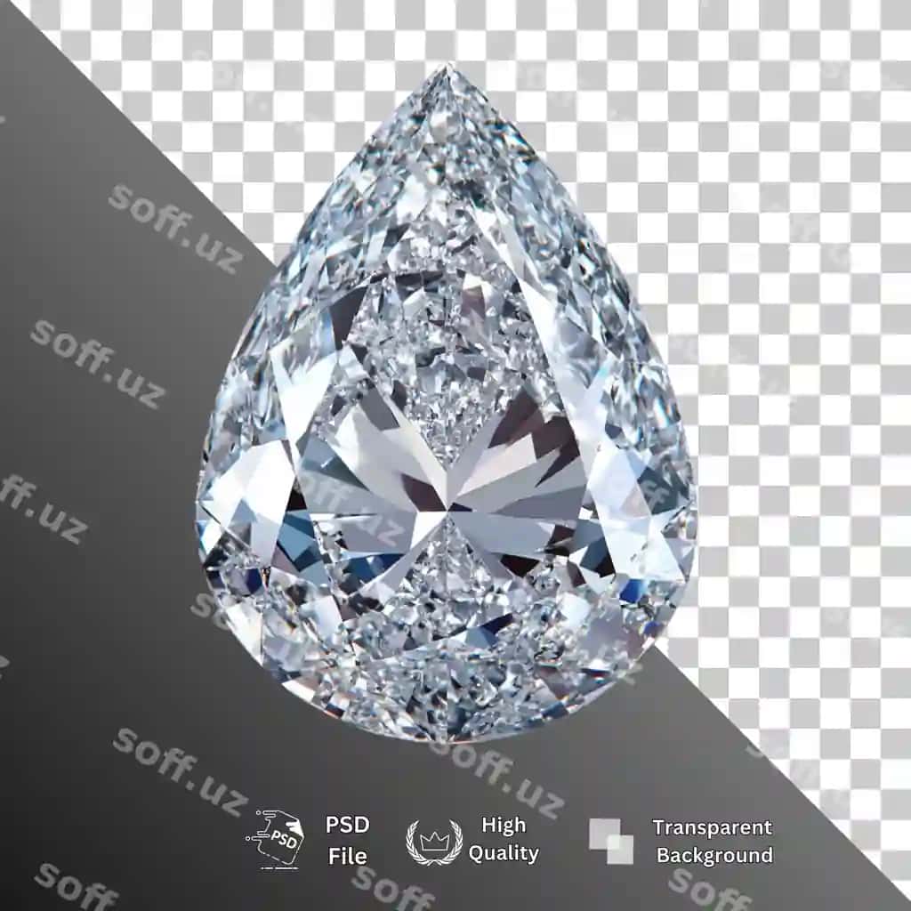 Hindiy shaffof orqa fonda ajraltirilgan | Diamond isolated transparent background