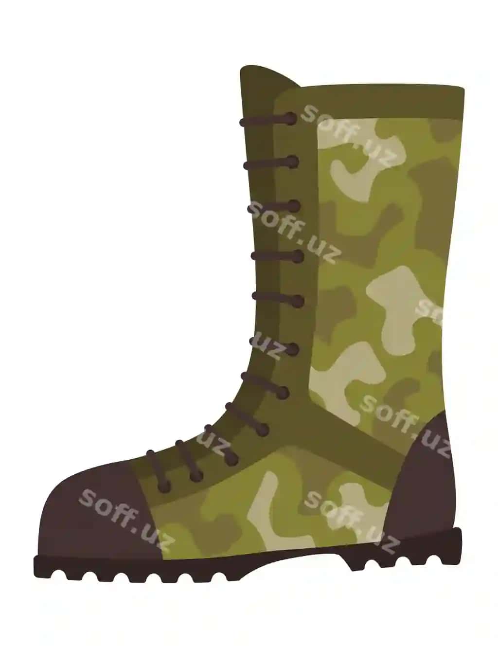 Harbiy askar uchun yovvoyi maskirovka uslubidagi kiyimlar taklifotlari ajralangan | Military clothes equipment soldier woodland camouflage style isolated