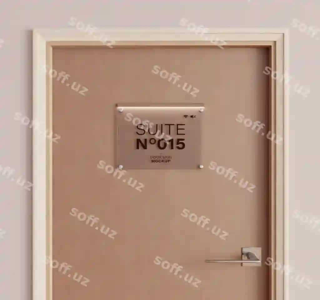 Yog'ochli eshik dizayn namunasi | Mock up design wooden door