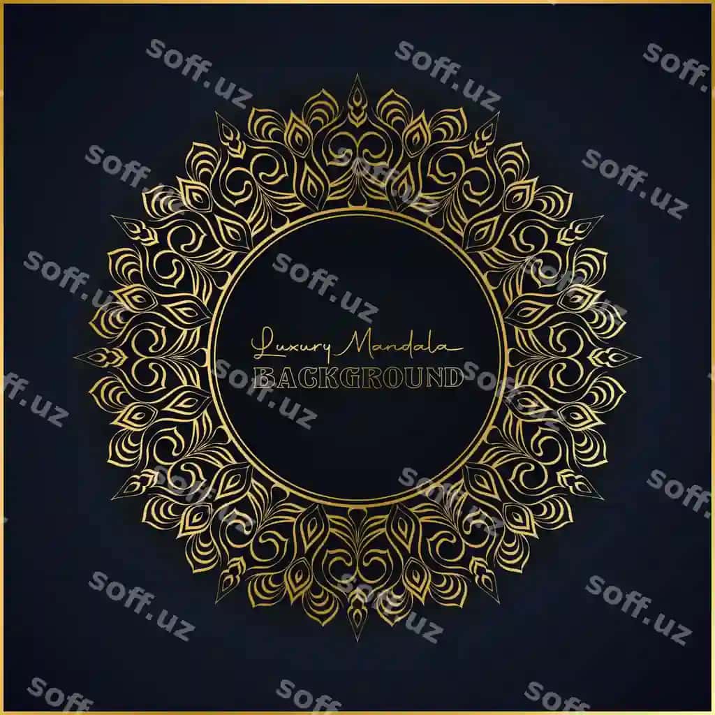 Hashmli mandala orqa fon dizayni | Luxury mandala background design