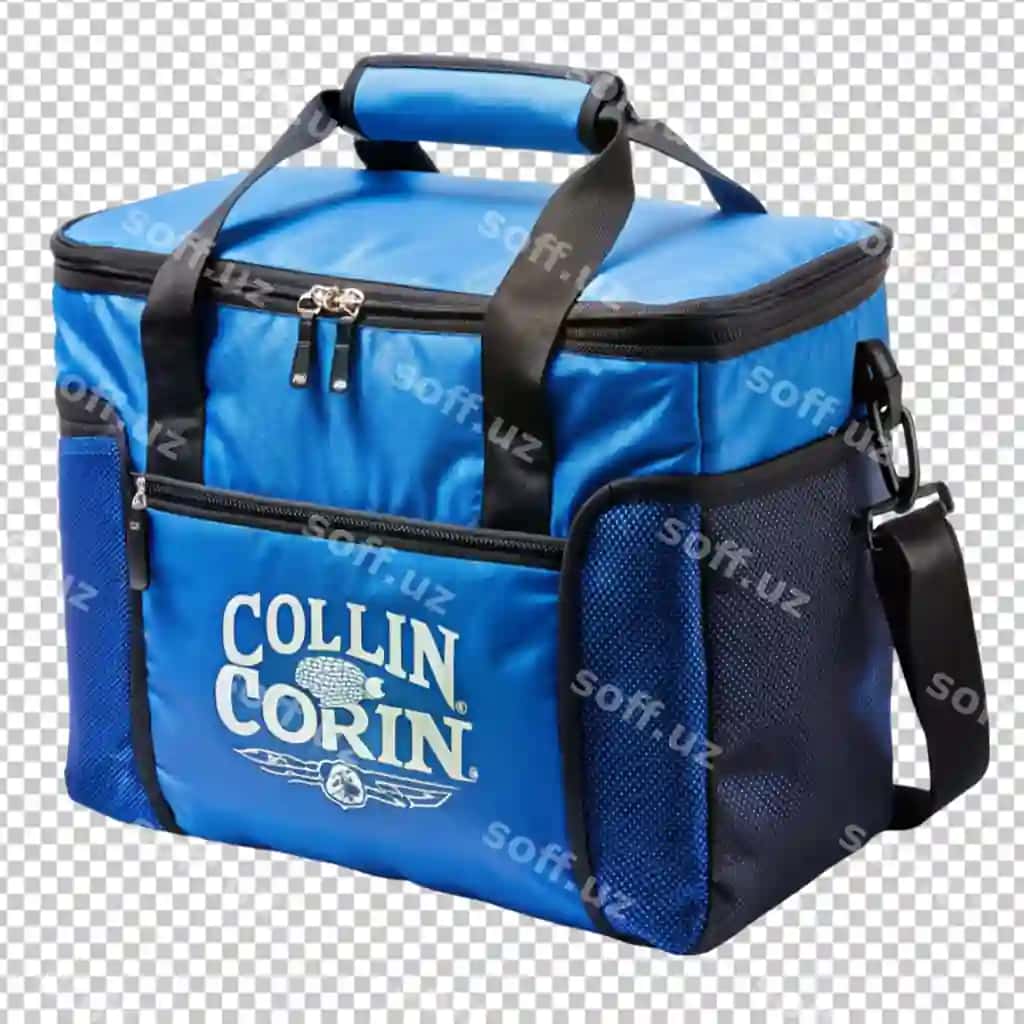 Soyuqlik saqlaydigan sumka ko'k usti qora qo'l | Cooler bag bag with blue top black handle