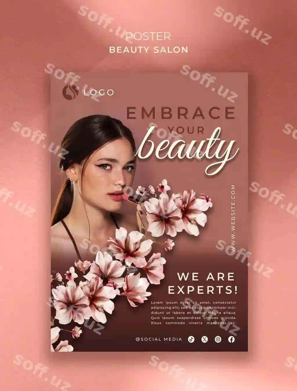 Chiroy salon shablon dizayni | Beauty salon template design