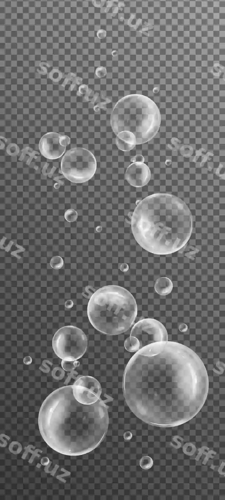 Oʻrnat hoqiqiy suv gupralari | Set realistic water bubbles