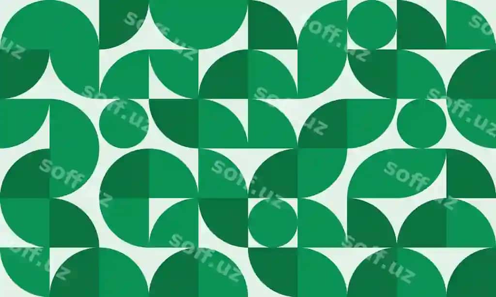 Dizayn orqa fon eko mosaik yashil | Design background eco mosaic green