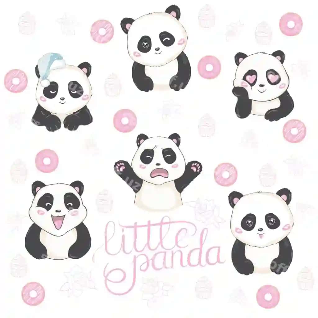 Vektor illustratsiya emoji panda | Vector illustration emoji panda
