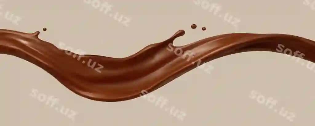Haqiqiy shokolad sovun dalg'a shirinlik konfetery konseptsiya vektor | Realistic chocolate splash wave dessert confectionery concept vector