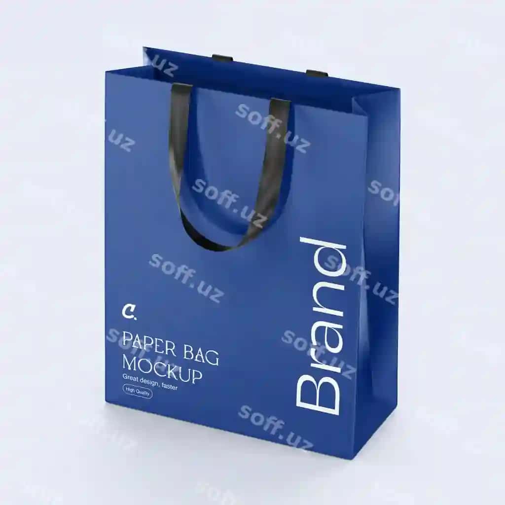 Realistik paper bag mockup | Realistic paper bag mockup