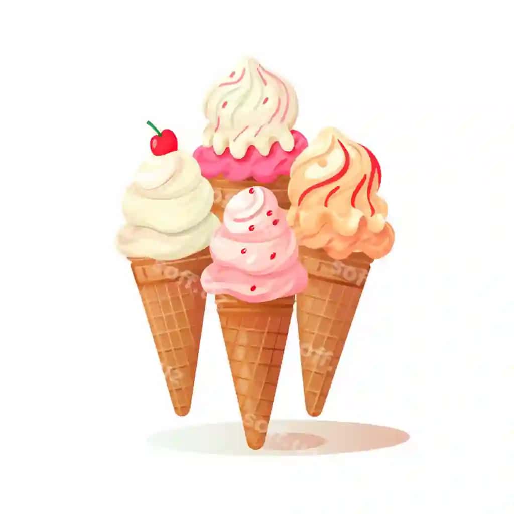 Ovqat cremini vektor shirin desert qish loga illyustratsiya quti ayrıcı | Food cream vector sweet dessert summer ice illustration cone isolated