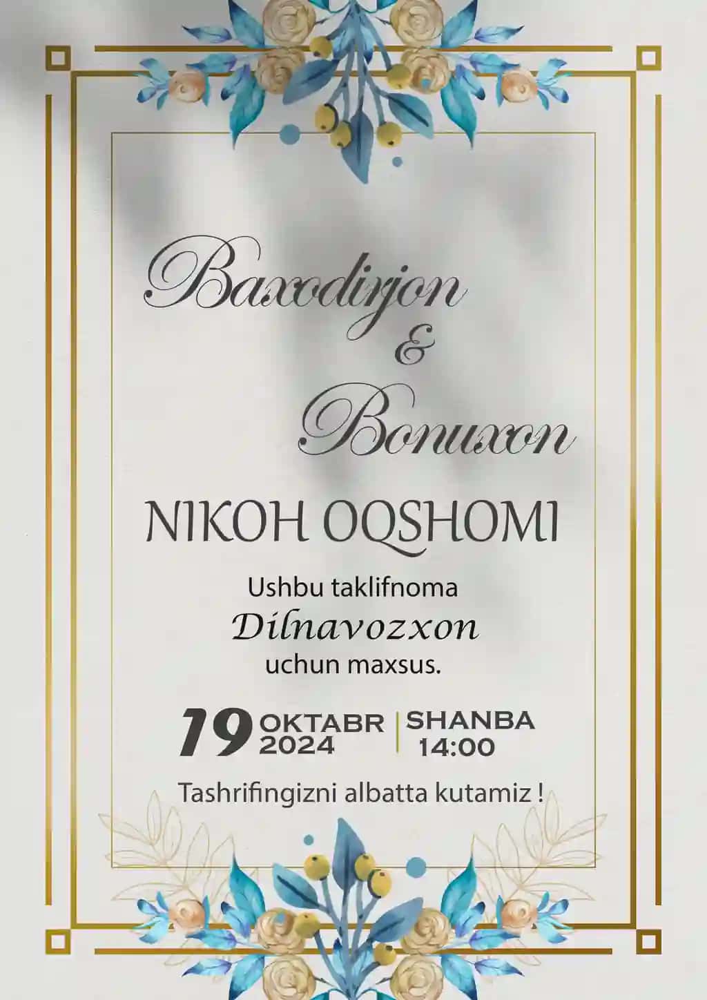 Taklifnoma psd