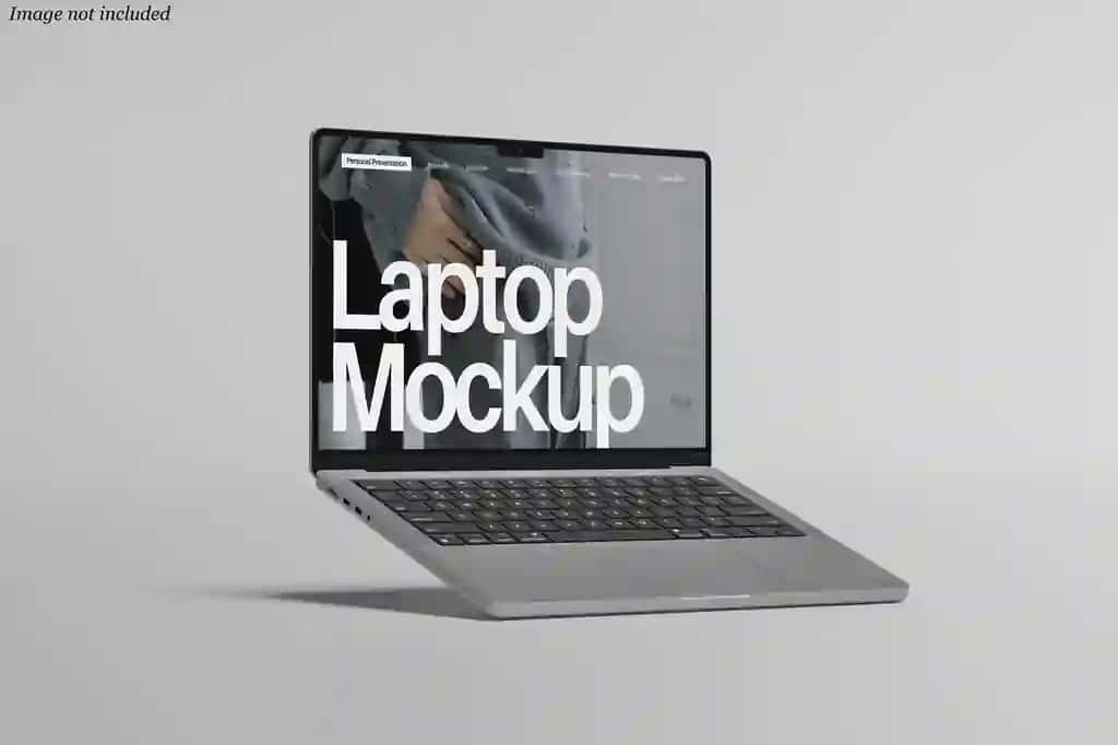 Noyob noutbuk maketi mahsulot taqdimoti | Sleek laptop mockup product presentation