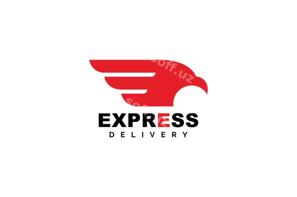 Ekspress logo shablon vektor illustratsiya dizayni | Express logo template vector illustration design