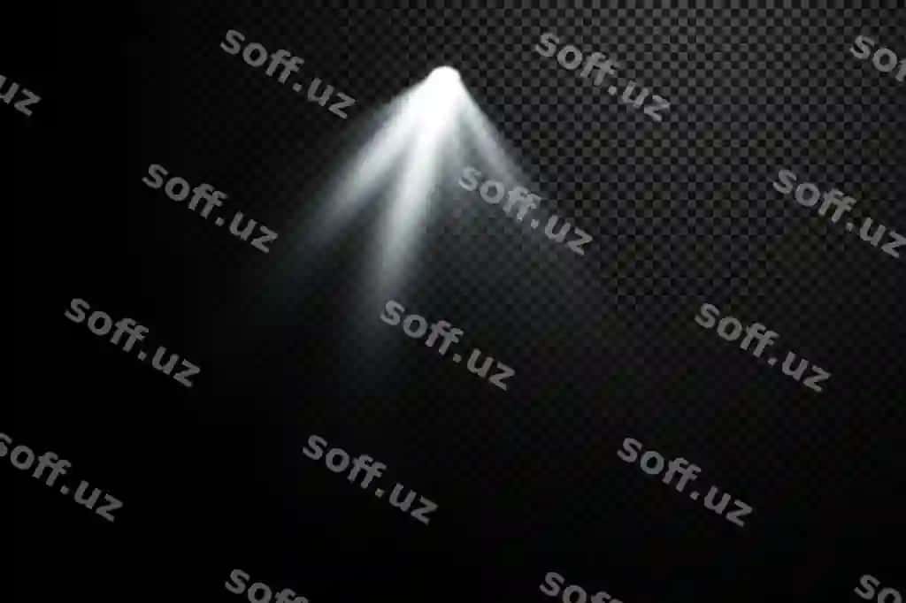 Realistik oq spotlight ray efekti | Realistic white spotlight beam effect