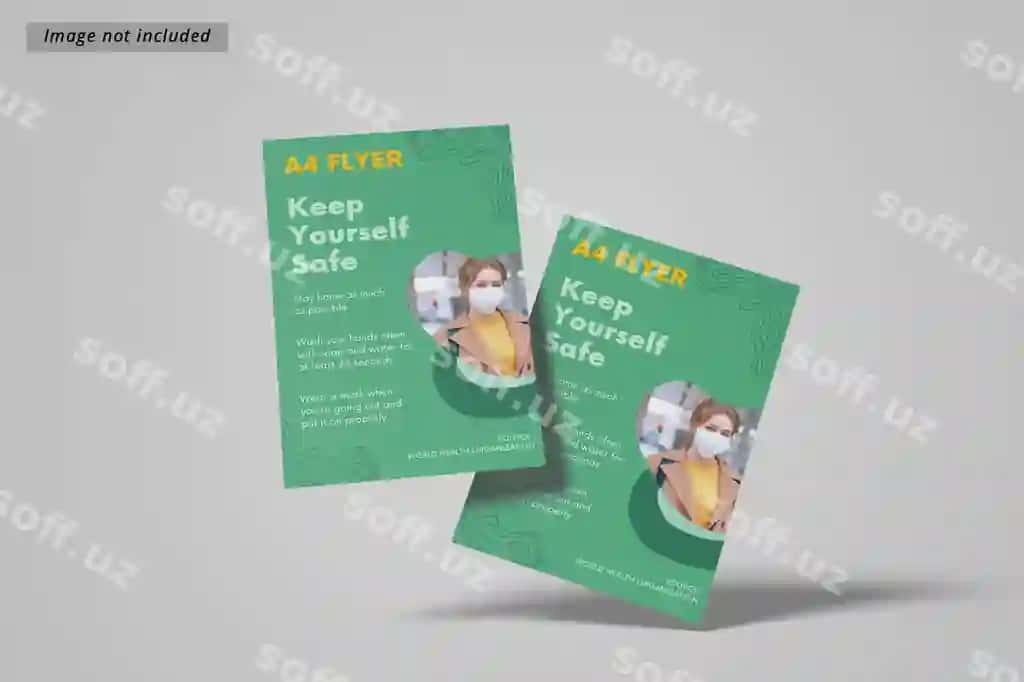 A4 flyer mockupi | A4 flyer mockup