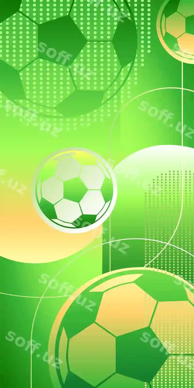 Sporty yorqin fonda futbol toplari gradient rangli vektor</think>Sporty yorqin fonda futbol toplari gradient rangli vektor | Sporty bright background with soccer balls gradient colors vector