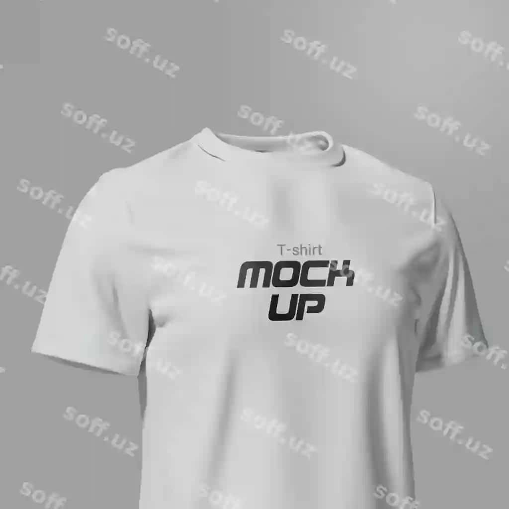 Akllı obyekt futbolka namunasi | Smart object tshirt mockup