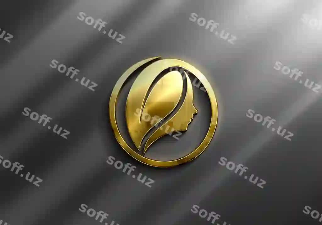 Yaqin rasmdagi hasharli oltin logotip namunasi | Close up luxury gold logo mockup
